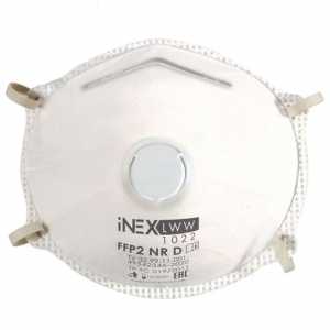 Полумаска фильтрующая iNEХ LWW 1022 FFP2 NR D c клапаном выдоха Полумаска фильтрующая iNEХ LWW 1022 FFP2 NR D c клапаном выдоха